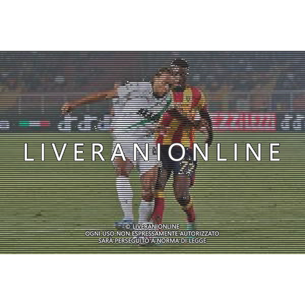 Armand Lauriente of US Sassuolo and Mohamed Kaba (US Lecce) during the Italian soccer Serie A match US Lecce vs US Sassuolo on October 06, 2023 at Via del Mare Stadium in Lecce, Italy. Photo by Emmanuele Mastrodonato/ag. Aldo Liverani sas / AGENZIA ALDO LIVERANI SAS