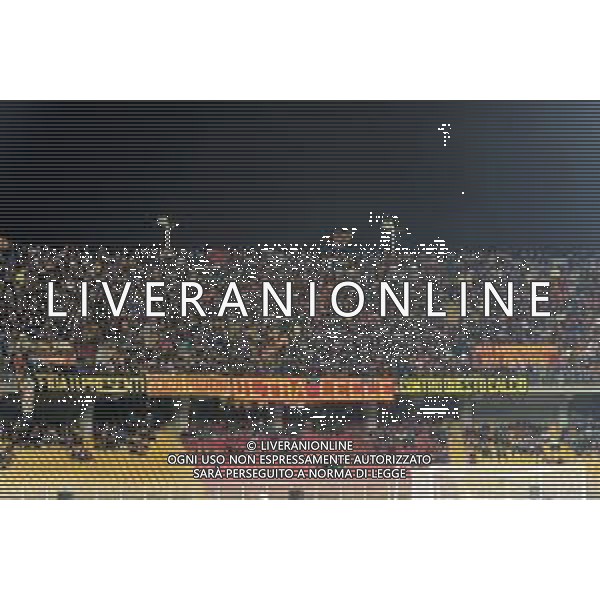 Supporters of US Lecce during the Italian soccer Serie A match US Lecce vs US Sassuolo on October 06, 2023 at Via del Mare Stadium in Lecce, Italy. Photo by Emmanuele Mastrodonato/ag. Aldo Liverani sas / AGENZIA ALDO LIVERANI SAS