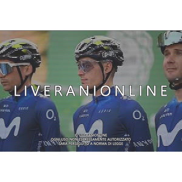 07-10-2023 Giro Di Lombardia; 2023, Movistar; Mas, Enric; Como; ©SIROTTI / AGENZIA ALDO LIVERANI SAS