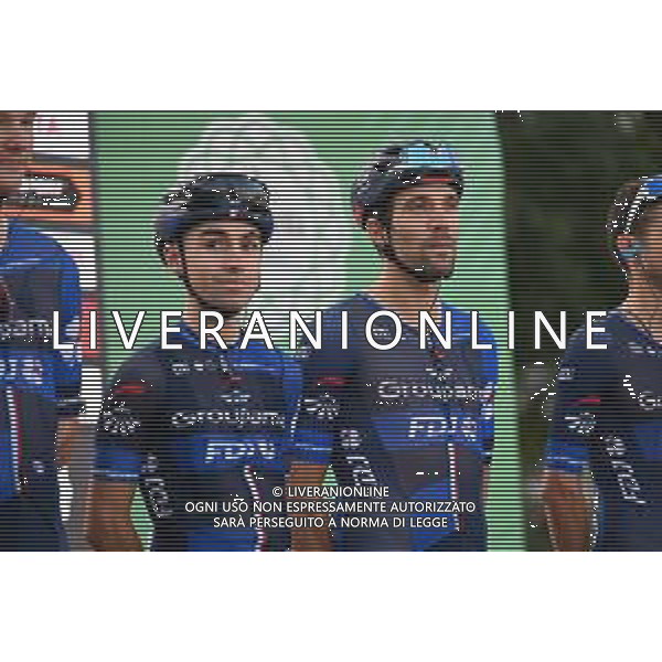 07-10-2023 Giro Di Lombardia; 2023, Groupama - Fdj; Pinot, Thibaut; Martinez, Lenny; Como; ©SIROTTI / AGENZIA ALDO LIVERANI SAS