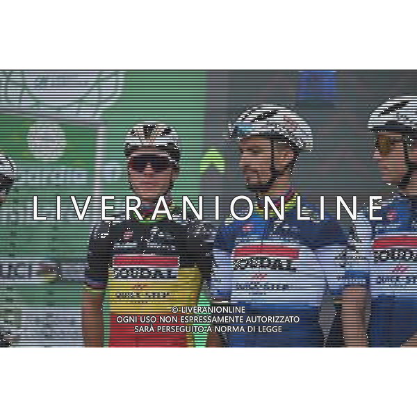 07-10-2023 Giro Di Lombardia; 2023, Soudal - Quickstep; Evenepoel, Remco; Alaphilippe, Julian; Como; ©SIROTTI / AGENZIA ALDO LIVERANI SAS