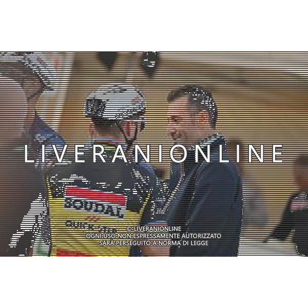07-10-2023 Giro Di Lombardia; 2023, Soudal - Quickstep; Evenepoel, Remco; Nibali, Vincenzo; Como; ©SIROTTI / AGENZIA ALDO LIVERANI SAS