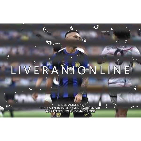 Inter vs Bologna nella foto Lautaro Martinez (Inter) Milano 07-10-2023 Stadio Giuseppe Meazza - San Siro Campionato Serie A TIM - 8a giornata foto Roberto Garavaglia/ag. Aldo Liverani sas/ AGENZIA ALDO LIVERANI SAS