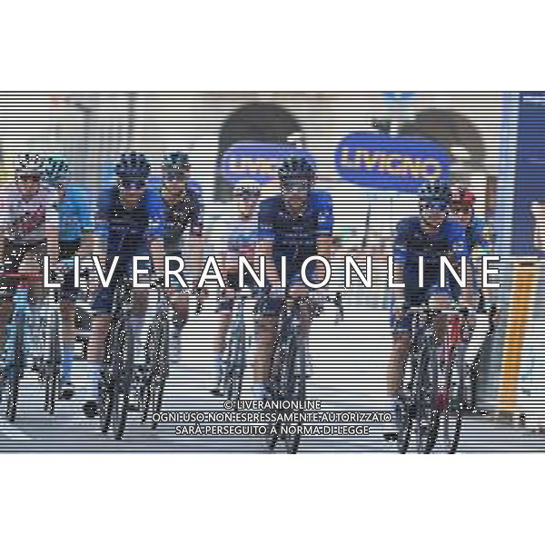 07-10-2023 Giro Di Lombardia; 2023, Groupama - Fdj; Pinot, Thibaut; Molard, Rudy; Pacher, Quentin; Bergamo; ©SIROTTI / AGENZIA ALDO LIVERANI SAS