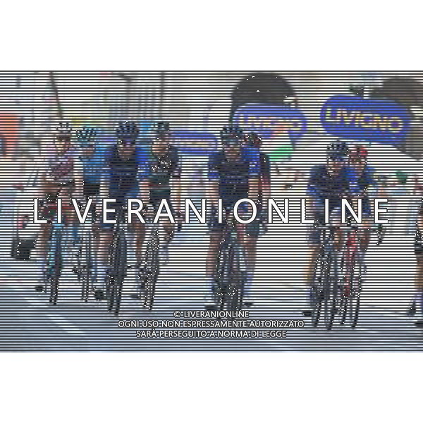 07-10-2023 Giro Di Lombardia; 2023, Groupama - Fdj; Pinot, Thibaut; Molard, Rudy; Pacher, Quentin; Bergamo; ©SIROTTI / AGENZIA ALDO LIVERANI SAS