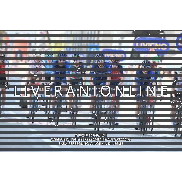 07-10-2023 Giro Di Lombardia; 2023, Groupama - Fdj; Pinot, Thibaut; Molard, Rudy; Pacher, Quentin; Bergamo; ©SIROTTI / AGENZIA ALDO LIVERANI SAS