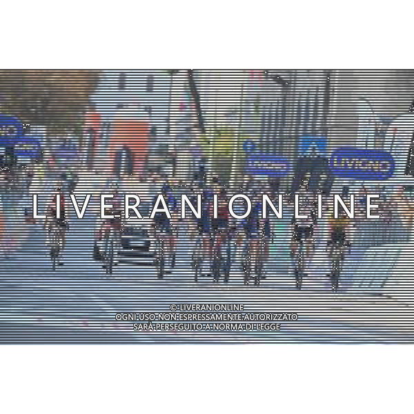 07-10-2023 Giro Di Lombardia; 2023, Groupama - Fdj; Pinot, Thibaut; Molard, Rudy; Pacher, Quentin; Bergamo; ©SIROTTI / AGENZIA ALDO LIVERANI SAS