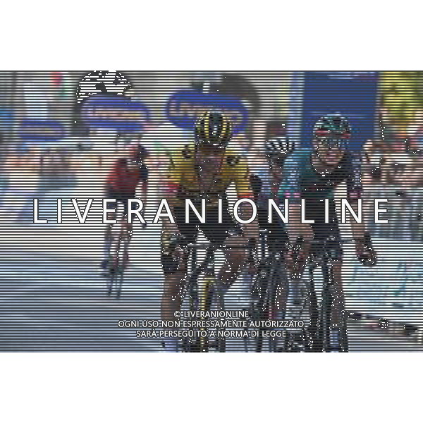 07-10-2023 Giro Di Lombardia; 2023, Bora - Hansgrohe; 2023, Jumbo - Visma; Vlasov, Aleksandr; Roglic, Primoz; Bergamo; ©SIROTTI / AGENZIA ALDO LIVERANI SAS
