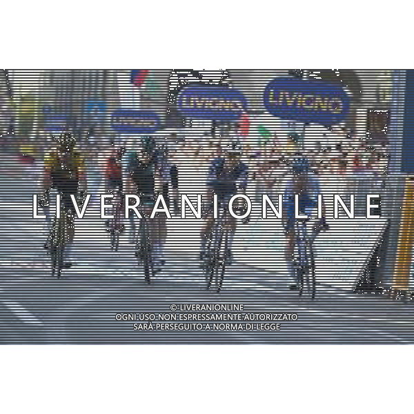 07-10-2023 Giro Di Lombardia; 2023, Soudal - Quickstep; 2023, Jumbo - Visma; 2023, Bora - Hansgrohe; 2023, Jayco - Alula; Bagioli, Andrea; Roglic, Primoz; Vlasov, Aleksandr; Yates, Simon; Bergamo; ©SIROTTI / AGENZIA ALDO LIVERANI SAS