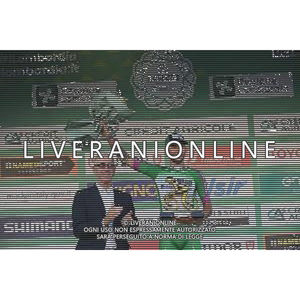 07-10-2023 Giro Di Lombardia; 2023, Green Project Bardiani - Csf Faizane; Marcellusi, Martin; Bergonzi, Pier; Bergamo; ©SANNA / AGENZIA ALDO LIVERANI SAS