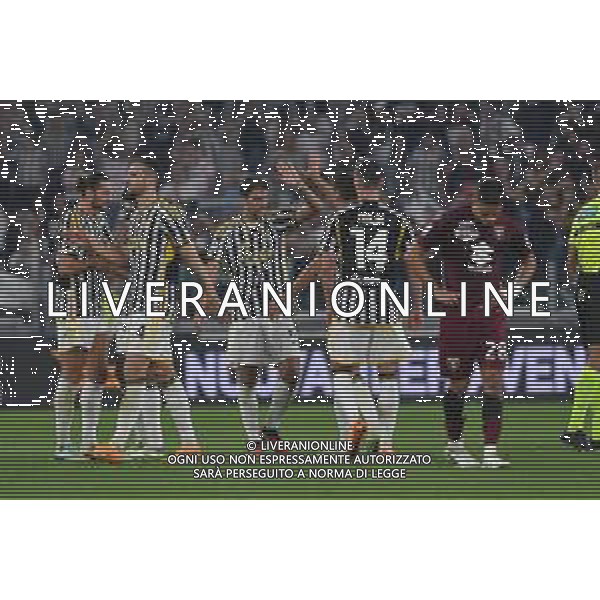 Torino 07.10.2023 Allianz Stadium @Manuela Viganti/Ag. Aldo Liverani sas Juventus vs Torino Campionato Calcio Serie A TIM 2023/2024 8a giornata Nella foto: festa juventus a fine gara ©VIGANTI / AGENZIA ALDO LIVERANI SAS