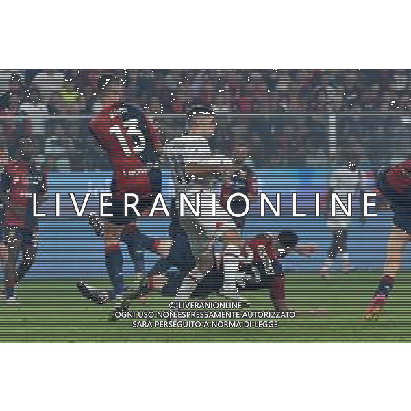 Genoa vs Milan nella foto il controllo di Christian Mate Pulisic (Milan) prima di segnare il gol dell\'1 a 0 Milan Genova 07-10-2023 Stadio Luigi Ferraris - Marassi Campionato Serie A TIM - 8a giornata foto Roberto Garavaglia/ag. Aldo Liverani sas / AGENZIA ALDO LIVERANI SAS
