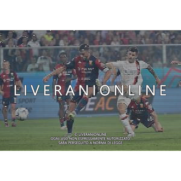 Genoa vs Milan nella foto Christian Mate Pulisic (Milan) segna il gol dell\'1 a 0 Genova 07-10-2023 Stadio Luigi Ferraris - Marassi Campionato Serie A TIM - 8a giornata foto Roberto Garavaglia/ag. Aldo Liverani sas / AGENZIA ALDO LIVERANI SAS