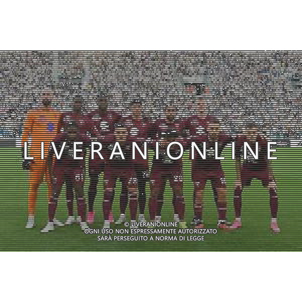 Torino 07.10.2023 Allianz Stadium @Manuela Viganti/Ag. Aldo Liverani sas Juventus vs Torino Campionato Calcio Serie A TIM 2023/2024 8a giornata Nella foto: la formazione del torino da sx verso dx: vanja milinkovic savic, demba seck, duvan zapata, raoul bellanova, ricardo rodriguez, perr schuursm adrien tameze, samuele ricci, valentino lazaro, nikola vlasic, ivan ilic