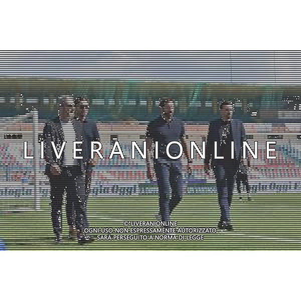 Serie B 2023-2023 Stadio San Vito-Gigi Marulla 7 Ottobre 2023 Nella foto: Fabio Caserta, Kevin Marulla, Roberto Gemmi e Armando Perna - COSENZA - LECCO Campionato Calcio Serie B 07.10.2023 ©Andrea Rosito / AGENZIA ALDO LIVERANI SAS