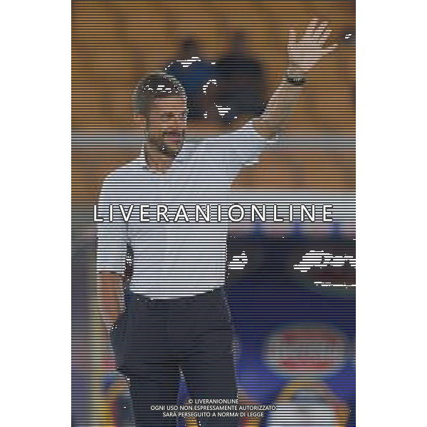 coach Alessio Dionisi of US Sassuolo during the Italian soccer Serie A match US Lecce vs US Sassuolo on October 06, 2023 at Via del Mare Stadium in Lecce, Italy. Photo by Emmanuele Mastrodonato/ag. Aldo Liverani sas