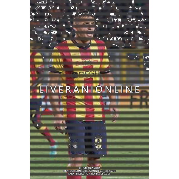Nikola Krstovic (US Lecce) during the Italian soccer Serie A match US Lecce vs US Sassuolo on October 06, 2023 at Via del Mare Stadium in Lecce, Italy. Photo by Emmanuele Mastrodonato/ag. Aldo Liverani sas