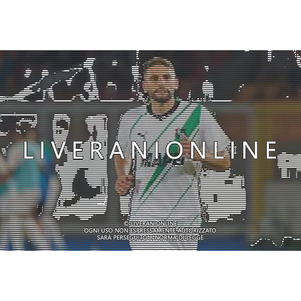 Domenico Berardi of US Sassuolo during the Italian soccer Serie A match US Lecce vs US Sassuolo on October 06, 2023 at Via del Mare Stadium in Lecce, Italy. Photo by Emmanuele Mastrodonato/ag. Aldo Liverani sas