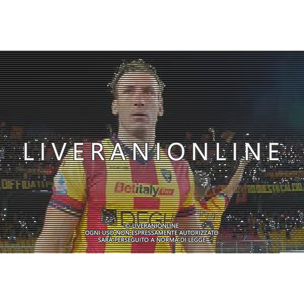 Federico Baschirotto (US Lecce) during the Italian soccer Serie A match US Lecce vs US Sassuolo on October 06, 2023 at Via del Mare Stadium in Lecce, Italy. Photo by Emmanuele Mastrodonato/ag. Aldo Liverani sas