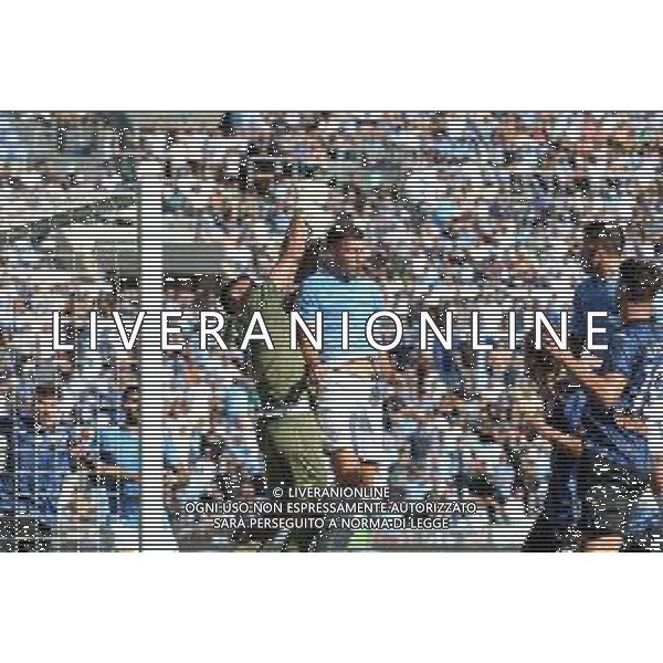 Lazio vs Atalanta - Campionato Serie A TIM - 8 giornata - Stadio Olimpico - Roma 08-10-2023 nella foto Musso anticipa Casale FOTO FEDERICOO GAETANO-AG ALDO LIVERANI SAS