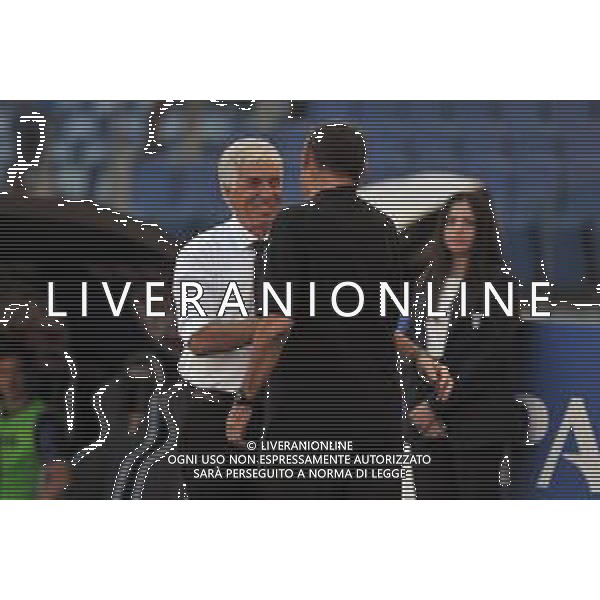 Lazio vs Atalanta - Campionato Serie A TIM - 8 giornata - Stadio Olimpico - Roma 08-10-2023 nella foto Gasperini e Sarri FOTO FEDERICOO GAETANO-AG ALDO LIVERANI SAS