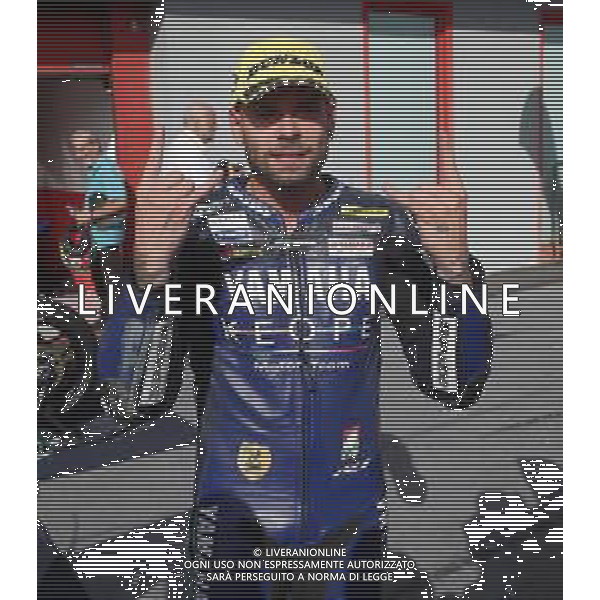 IMOLA 08 10 2023 AUTODROMO ENZO E DINO FERRARI CAMPIONATO ITALIANO VELOCITA\' SUPERBIKE GARA DUE VINTA DA ALESSANDRO DELBIANCO LORENZO ZANETTI CAMPIONE ITALIANO NELLA FOTO ALESSANDRO DELBIANCO DOPO LA VITTORIA FOTO GIANNI SANNA-AG ALDO LIVERANI SAS
