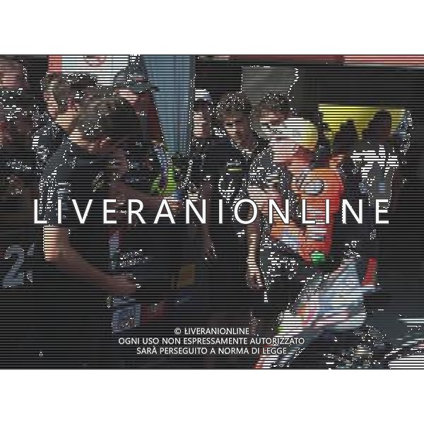 IMOLA 08 10 2023 AUTODROMO ENZO E DINO FERRARI CAMPIONATO ITALIANO VELOCITA\' SUPERBIKE GARA DUE VINTA DA ALESSANDRO DELBIANCO LORENZO ZANETTI CAMPIONE ITALIANO NELLA FOTO LUCCA BERNARDI ARRABIATO DOPO CHE HA SAPUTO CHE VINCITORE DELLA GARA E\' ALESSANDRO DELBIANCO E NON LUI FOTO GIANNI SANNA-AG ALDO LIVERANI SAS