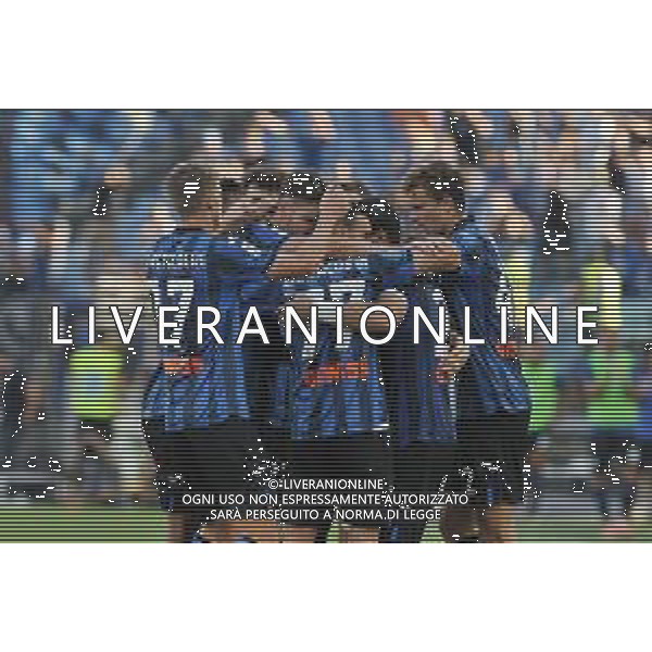 Lazio vs Atalanta - Campionato Serie A TIM - 8 giornata - Stadio Olimpico - Roma 08-10-2023 nella foto Esultanza Atalanta FOTO FEDERICO GAETANO-AG ALDO LIVERANI SAS