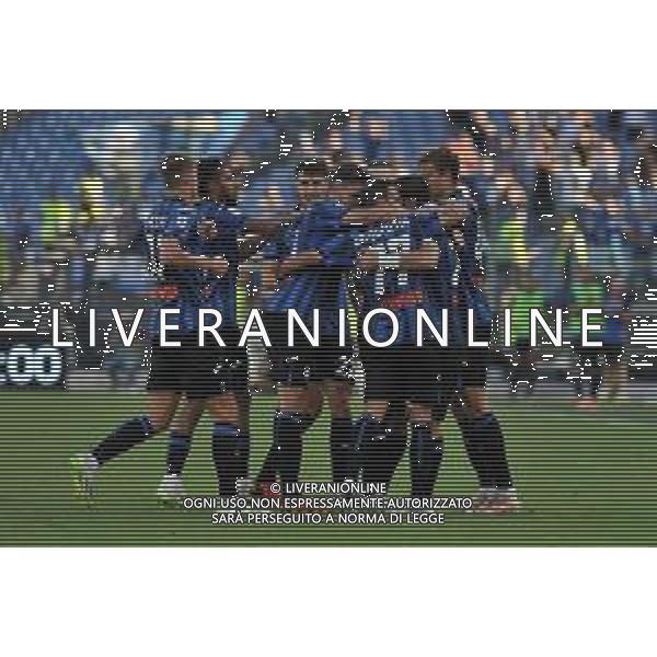 Lazio vs Atalanta - Campionato Serie A TIM - 8 giornata - Stadio Olimpico - Roma 08-10-2023 nella foto Esultanza Atalanta FOTO FEDERICO GAETANO-AG ALDO LIVERANI SAS
