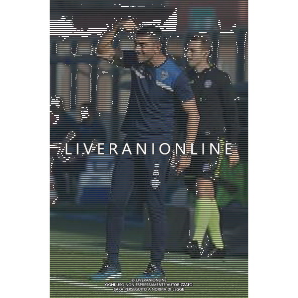 TVRG Como vs Cremonese nella foto Moreno Longo allenatore Como Como 08-10-2023 Stadio Giuseppe Sinigaglia Campionato Serie BKT - 9a giornata foto Roberto Garavaglia/ag. Aldo Liverani sas/ AGENZIA ALDO LIVERANI SAS