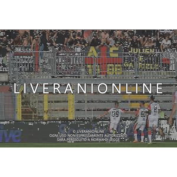 TVRG Como vs Cremonese nella foto esultanza Cremonese dopo il gol dell\'1 a 0 Como 08-10-2023 Stadio Giuseppe Sinigaglia Campionato Serie BKT - 9a giornata foto Roberto Garavaglia/ag. Aldo Liverani sas/ AGENZIA ALDO LIVERANI SAS