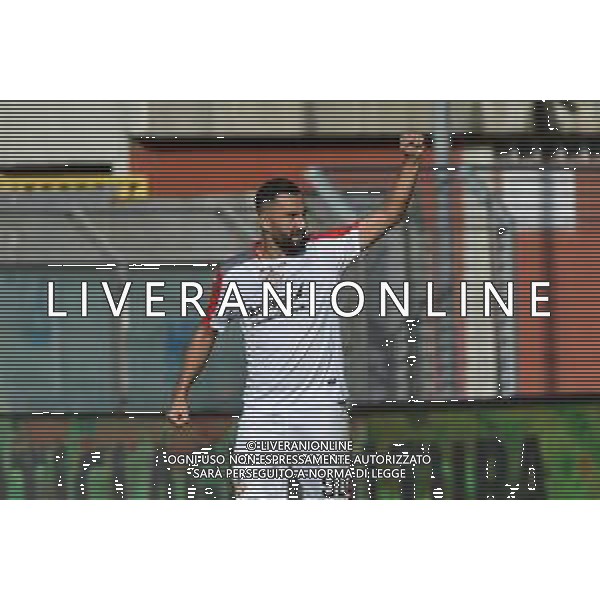 TVRG Como vs Cremonese nella foto Massimo Coda (Cremonese) esulta dopo il gol dell\'1 a 0 Como 08-10-2023 Stadio Giuseppe Sinigaglia Campionato Serie BKT - 9a giornata foto Roberto Garavaglia/ag. Aldo Liverani sas/ AGENZIA ALDO LIVERANI SAS