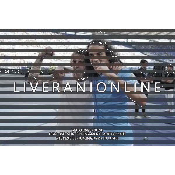 Lazio vs Atalanta - Campionato Serie A TIM - 8 giornata - Stadio Olimpico - Roma 08-10-2023 nella foto Rovella e Guendouzi esultanza a fine gara ©Federico Gaetano / AGENZIA ALDO LIVERANI SAS