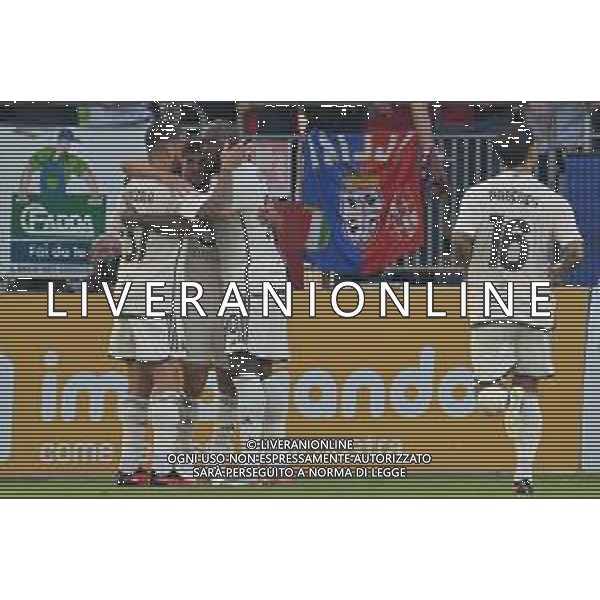 8-10-2023. Cagliari calcio-A.S. Roma. 8° giornata campionato calcio italiano Serie A 2023/2024, Stadio Unipol Domus Cagliari. Foto Salvatore Moi/Agenzia Aldo Liverani s.a.s. Nella foto: Gol ed esultanza Roma in trasferta contro il Cagliari, nello stadio Unipol Domus di Cagliari. Segna: Houssem Aouar Roma ©MOI SALVATORE / AGENZIA ALDO LIVERANI SAS