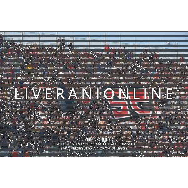 8-10-2023. Cagliari calcio-A.S. Roma. 8° giornata campionato calcio italiano Serie A 2023/2024, Stadio Unipol Domus Cagliari. Foto Salvatore Moi/Agenzia Aldo Liverani s.a.s. Nella foto: Sconvolts, tifosi del Cagliari in casa, nella curva nord dello stadio Unipol Domus di Cagliari ©MOI SALVATORE / AGENZIA ALDO LIVERANI SAS