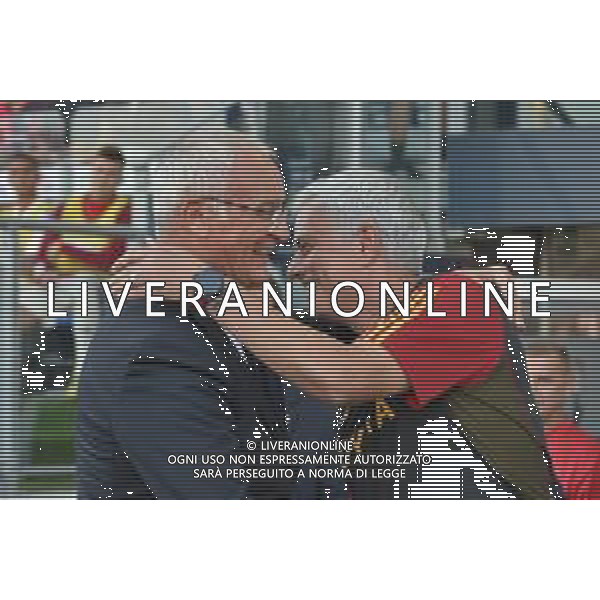 8-10-2023. Cagliari calcio-A.S. Roma. 8° giornata campionato calcio italiano Serie A 2023/2024, Stadio Unipol Domus Cagliari. Foto Salvatore Moi/Agenzia Aldo Liverani s.as. Nella foto: Claudio Ranieri allenatore Cagliari, Jose\' Mourinho allenatore Roma ©MOI SALVATORE / AGENZIA ALDO LIVERANI SAS
