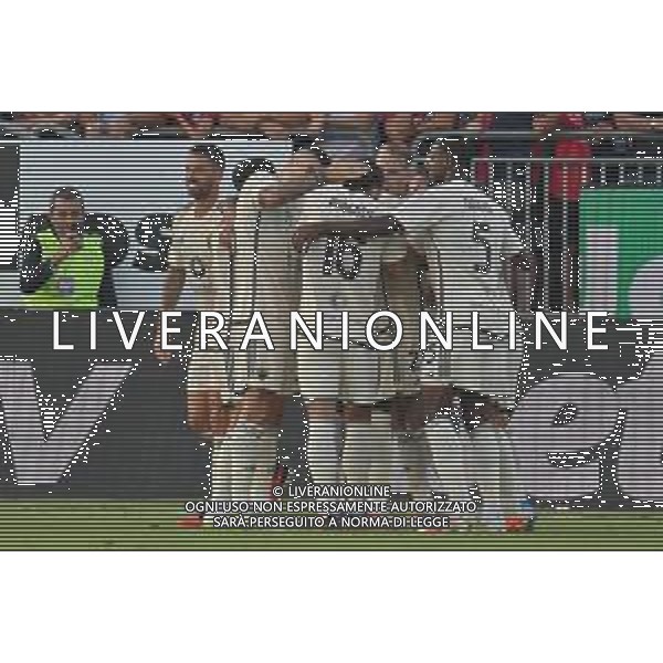 8-10-2023. Cagliari calcio-A.S. Roma. 8° giornata campionato calcio italiano Serie A 2023/2024, Stadio Unipol Domus Cagliari. Foto Salvatore Moi/Agenzia Aldo Liverani s.a.s. Nella foto: Gol ed esultanza Roma in trasferta contro il Cagliari, nello stadio Unipol Domus di Cagliari. Segna:Romelu Lukaku Roma ©MOI SALVATORE / AGENZIA ALDO LIVERANI SAS