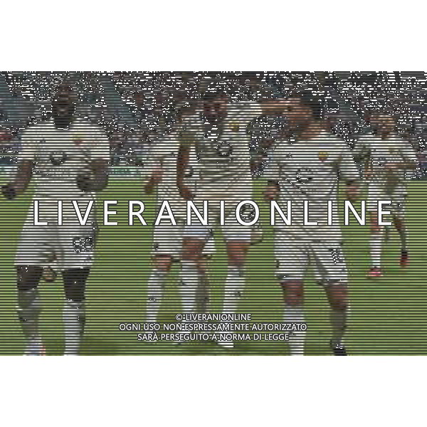 8-10-2023. Cagliari calcio-A.S. Roma. 8° giornata campionato calcio italiano Serie A 2023/2024, Stadio Unipol Domus Cagliari. Foto Salvatore Moi/Agenzia Aldo Liverani s.a.s. Nella foto: Gol ed esultanza Roma in trasferta contro il Cagliari, nello stadio Unipol Domus di Cagliari. Segna: Andrea Belotti Roma ©MOI SALVATORE / AGENZIA ALDO LIVERANI SAS