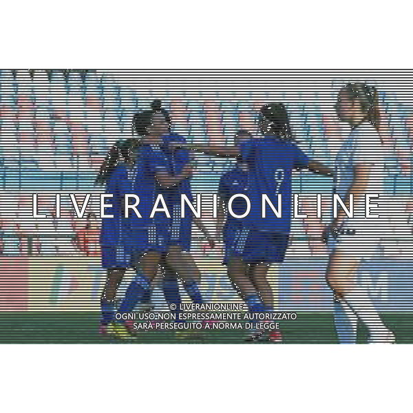 European Women\'s Under-17 Championship 2024 Round 1 9/10/2023- San Vito-Marulla In foto: Festa gol Eleonora Ferraresi - Italia-Slovenia Calcio Femminile - European Women\'s Under-17 Championship 2024 Round 1 - 9/10/2023 ©Andrea Rosito / AGENZIA ALDO LIVERANI SAS