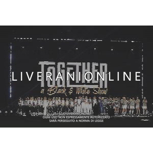 TVMV-Torino 10.10.2023 Pala Apitur ©Manuela Viganti/Agenzia Aldo Liverani Together: a Black & White Show 100 Anni Famiglia Agnelli Nella foto: le squadre della juventus al completo