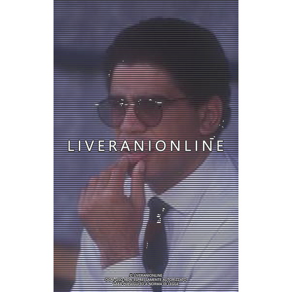DIAP-RETROSPETTIVA MARK GORDON ELLA ALLENATORE MEDIOLANUM RUGBY NELLA FOTO MARK GORDON ELLA ALLENATORE MEDIOLANUM RUGBY NELL\'ANNO 1990-1991 AG ALDO LIVERANI SAS