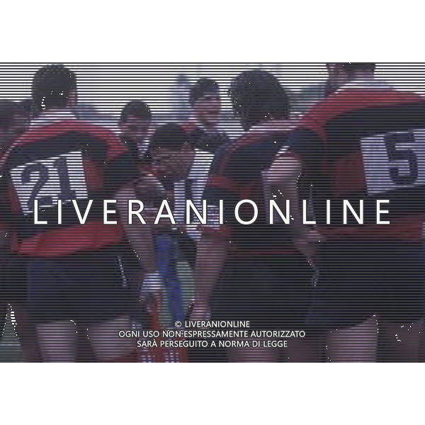 DIAP-RETROSPETTIVA MARK GORDON ELLA ALLENATORE MEDIOLANUM RUGBY NELLA FOTO MARK GORDON ELLA ALLENATORE MEDIOLANUM RUGBY NELL\'ANNO 1992-1993  AG ALDO LIVERANI SAS  