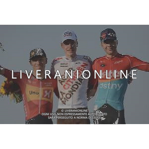 11-10-2023 Giro Del Veneto; 2023, Ag2r - Citroen; 2023, Uno - X; 2023, Lotto - Dstny; Godon, Dorian; Johannessen, Tobias Halland; Vermeersch, Florian; Vicenza; FOTO STEFANO SIROTTI-AG ALDO LIVERANI SAS