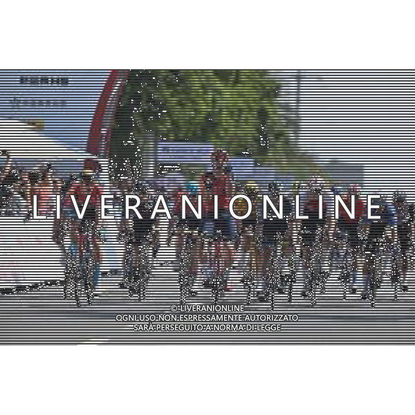 12-10-2023 Tour Of Guangxi; Tappa 01 Beihai - Beihai; 2023, Ineos Grenadiers; 2023, Bahrain - Victorious; Viviani, Elia; Milan, Jonathan; Beihai; ©SIROTTI / AGENZIA ALDO LIVERANI SAS
