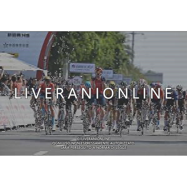 12-10-2023 Tour Of Guangxi; Tappa 01 Beihai - Beihai; 2023, Ineos Grenadiers; 2023, Bahrain - Victorious; Viviani, Elia; Milan, Jonathan; Beihai; ©SIROTTI / AGENZIA ALDO LIVERANI SAS
