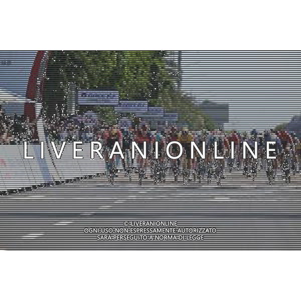 12-10-2023 Tour Of Guangxi; Tappa 01 Beihai - Beihai; 2023, Ineos Grenadiers; 2023, Bahrain - Victorious; 2023, Bora - Hansgrohe; 2023, Lotto - Dstny; Viviani, Elia; Milan, Jonathan; Bennett, Sam; De Lie, Arnaud; Beihai; ©SIROTTI / AGENZIA ALDO LIVERANI SAS