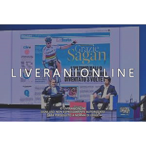 Festival dello Sport 2023 nella foto Pierluigi Pardo SX e Peter Sagan DX Trento 13-10-2023 Auditorium Santa Chiara Peter Sagan momenti di gloria foto Roberto Garavaglia/ag. Aldo Liverani sas