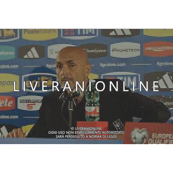 Luciano Spalletti head coach of Italy of Italy speaks with the media during a press conference at Stadio San Nicola on October 13, 2023 in Bari, Italy. (Photo by Emmanuele Mastrodonato/ag. Aldo LIverani sas)/AGENZIA ALDO LIVERANI SAS