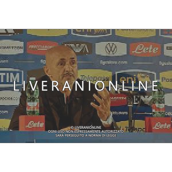 Luciano Spalletti head coach of Italy speaks with the media during a press conference at Stadio San Nicola on October 13, 2023 in Bari, Italy. (Photo by Emmanuele Mastrodonato/ag. Aldo LIverani sas)/AGENZIA ALDO LIVERANI SAS