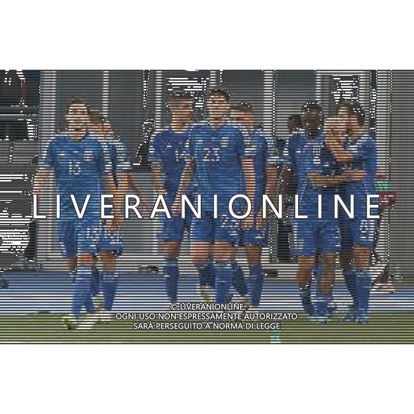 Giacomo Bonaventura of Italy celebrates after scoring a goal with teammates during the UEFA EURO 2024 European qualifier match between Italy and Malta at Stadio San Nicola on October 14, 2023 in Bari, Italy. Photo by Emmanuele Mastrodonato/ag. Aldo Liverani sas/AGENZIA ALDO LIVERANI SAS